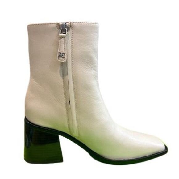 Sam Edelman Ivory Leather Side Zip “Winnie” Bootie – NIB – Size 5 M - Picture 4 of 8